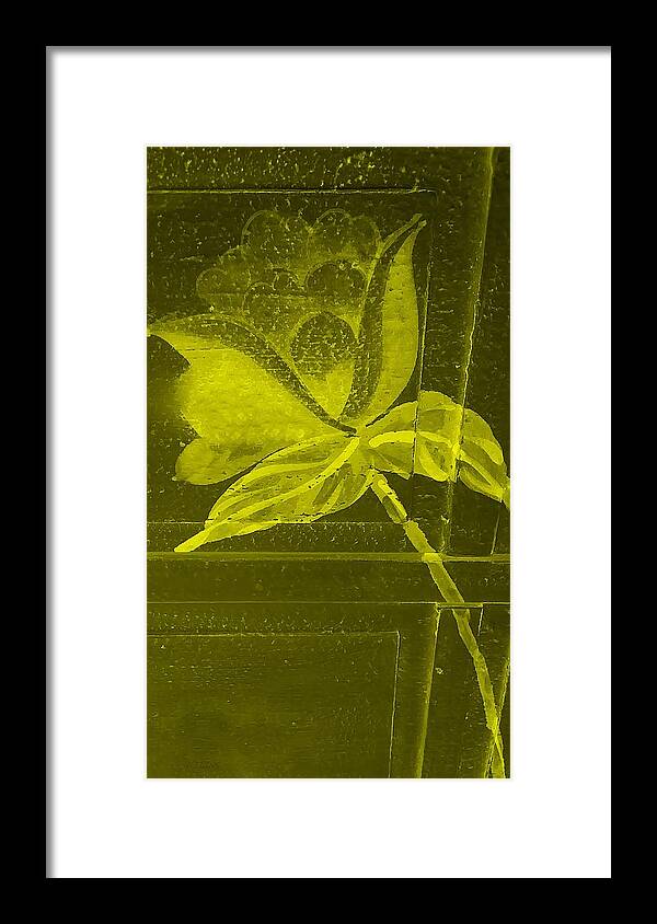 Flowers Framed Print featuring the photograph Yellow Negative Wood Flower by Rob Hans