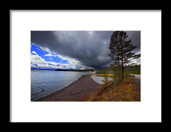 Landscape Framed Print featuring the photograph Yellowstone Park #1 by Richard Wiggins