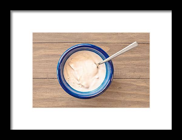 Baking Framed Print featuring the photograph Yogurt #1 by Tom Gowanlock