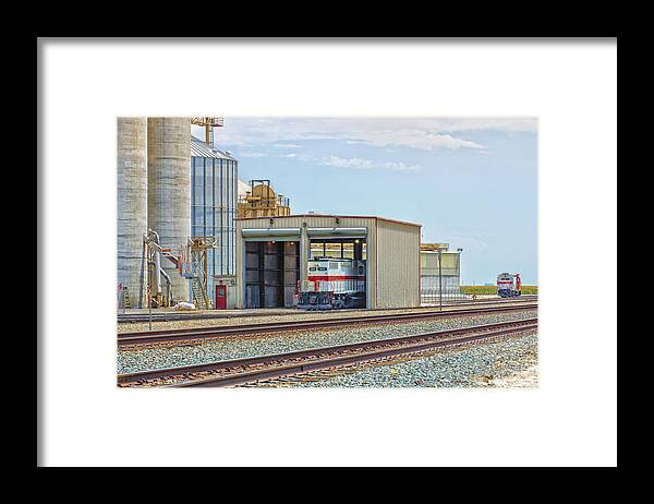 California Framed Print featuring the photograph Foster Farms Locomotives #2 by Jim Thompson