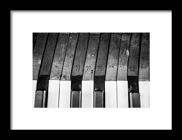 Piano Framed Print featuring the photograph 10 Keys by David Downs
