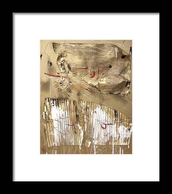 Mixed Media Framed Print featuring the mixed media ..................................... #106 by Wiola Anyz