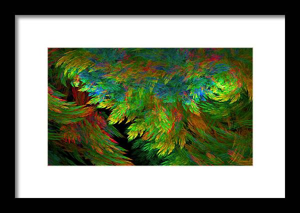 Abstract Art Framed Print featuring the digital art 1098 by Lar Matre