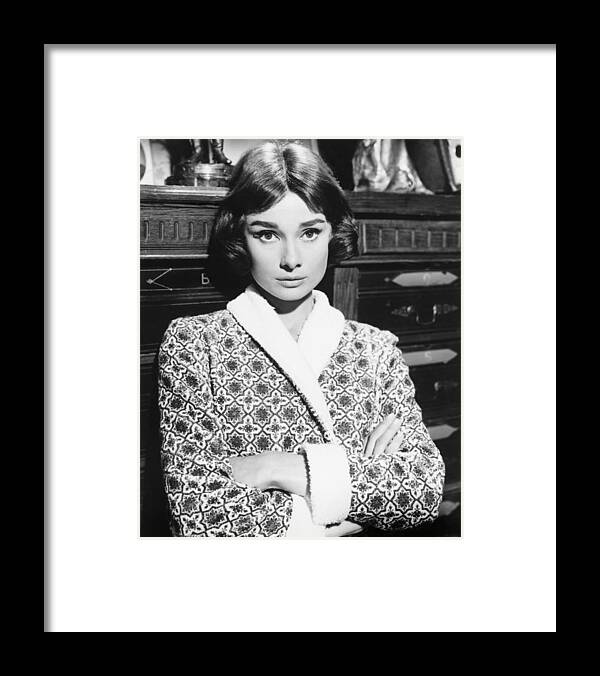 Audrey Hepburn Framed Print featuring the photograph Audrey Hepburn #11 by Silver Screen