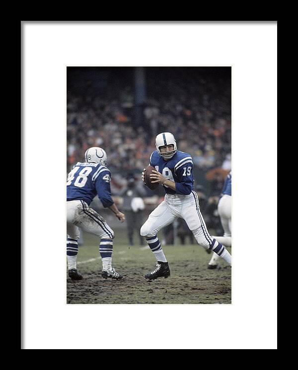 Memorial Stadium Framed Print featuring the photograph Baltimore Colts #11 by Focus On Sport