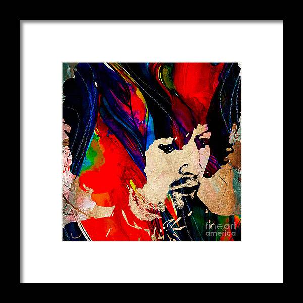 Eric Clapton Framed Print featuring the mixed media Eric Clapton Collection #11 by Marvin Blaine