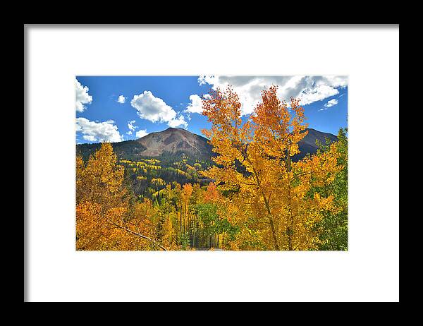 Colorado Framed Print featuring the photograph Red Mountain Pass Fall Colors #29 by Ray Mathis