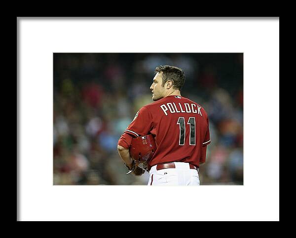 National League Baseball Framed Print featuring the photograph Washington Nationals V Arizona #11 by Christian Petersen