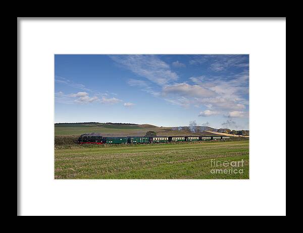 Steam Locomotive Framed Print featuring the photograph 110202p296 by Arterra Picture Library