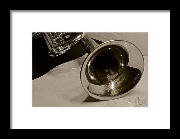 Art Music Instruments Trumpet Framed Print featuring the photograph Art #113 by Frank Conrad 