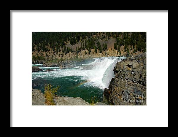 Kootenai Falls Framed Print featuring the photograph 1156A Kootenai Falls by NightVisions
