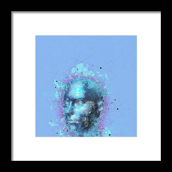 3 Dimensional Framed Print featuring the photograph Artificial Intelligence #12 by Mehau Kulyk/science Photo Library