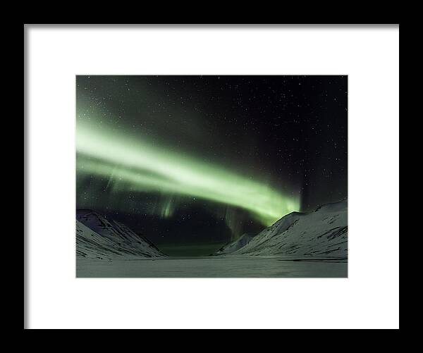 Aurora Framed Print featuring the photograph Aurora borealis #14 by Frodi Brinks