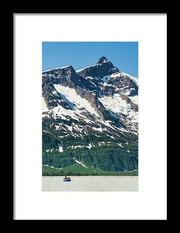 Glacier Bay National Park Framed Print featuring the photograph Rafters On The Alsek River #12 by Josh Miller Photography