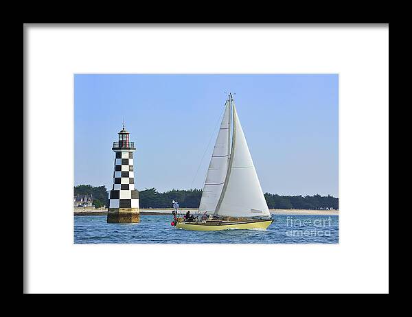 Sailing Boat Framed Print featuring the photograph 120118p306 by Arterra Picture Library