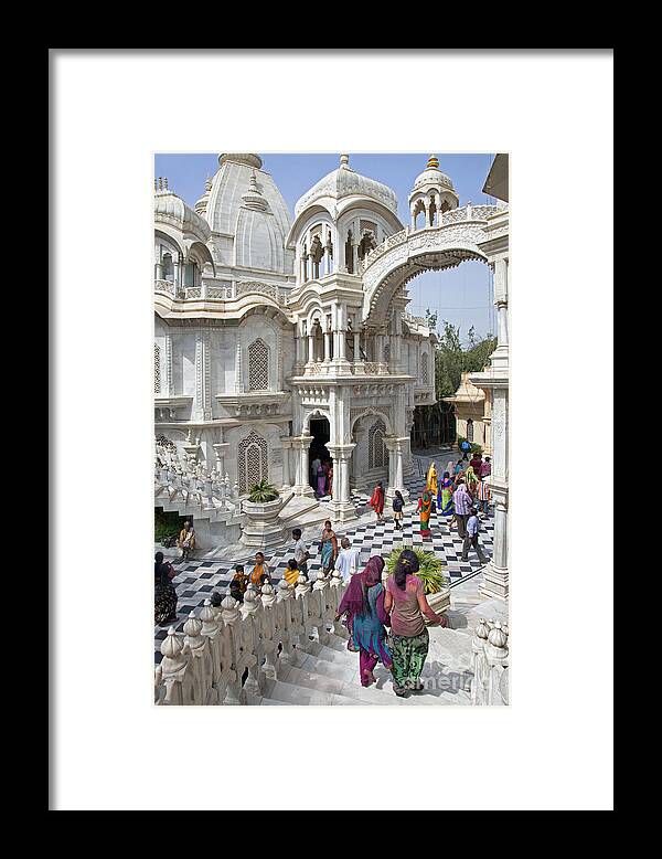 Sri Krishna-balaram Mandir Framed Print featuring the photograph 120801p055 by Arterra Picture Library
