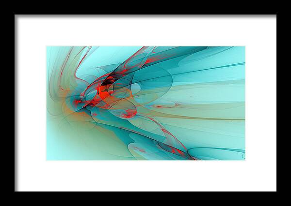 Abstract Art Framed Print featuring the digital art 1256 by Lar Matre