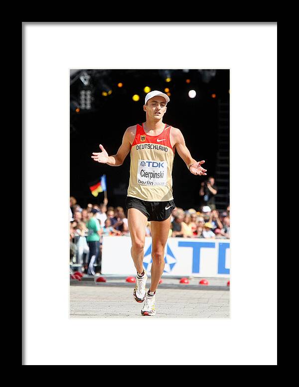 Berlin Framed Print featuring the photograph 12th IAAF World Athletics Championships - Day Eight by Alexander Hassenstein