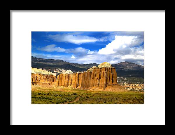 Capitol Reef National Framed Print featuring the photograph Capitol Reef National Park Cathedral Valley #13 by Mark Smith