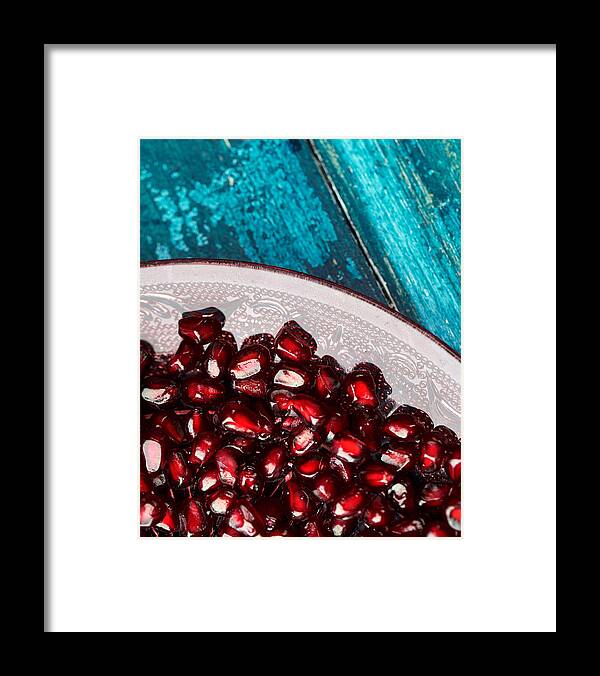 Pomegranate Framed Print featuring the photograph Pomegranate #13 by Nailia Schwarz