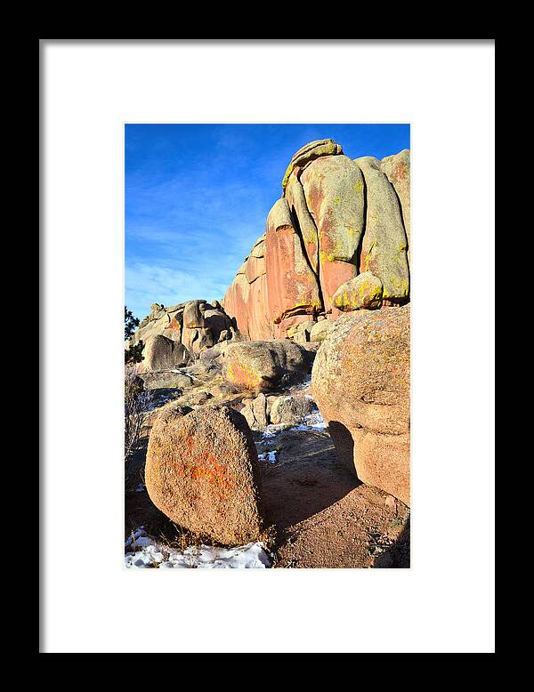Vedauwoo Rocks Framed Print featuring the photograph Vedauwoo Rocks #13 by Ray Mathis