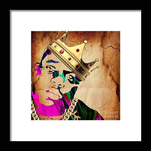 Rap Framed Print featuring the mixed media Biggie Collection #3 by Marvin Blaine