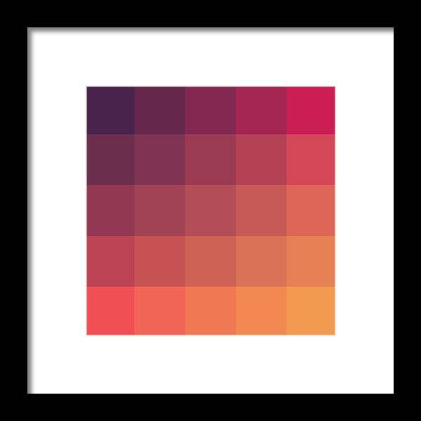 Abstract Framed Print featuring the digital art Pixel Art #141 by Mike Taylor