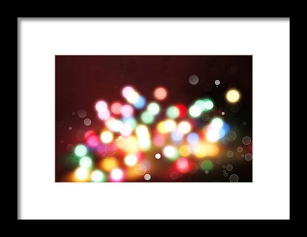 Circles Framed Print featuring the photograph Abstract background #142 by Les Cunliffe