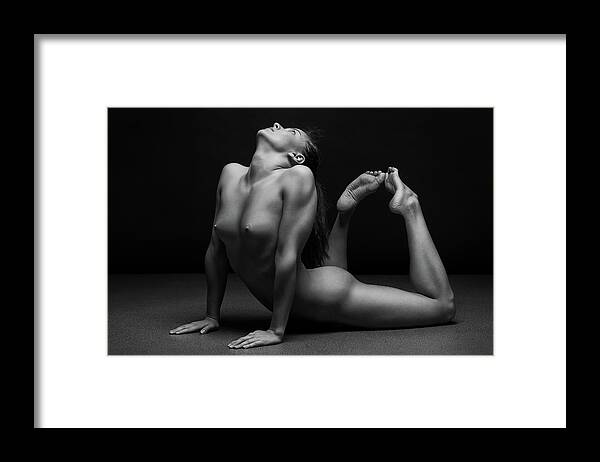 Yoga Framed Print featuring the photograph Bodyscape by Anton Belovodchenko