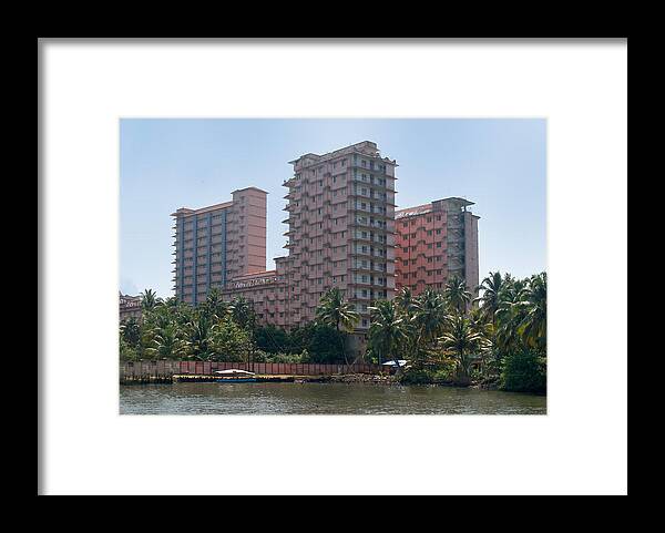 India Kerala Backwater Framed Print featuring the digital art Kerala Backwater #15 by Carol Ailles