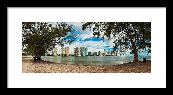 Architecture Framed Print featuring the photograph Miami Skyline #15 by Raul Rodriguez