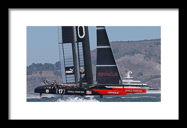 Oracle Framed Print featuring the photograph America's Cup Oracle #44 by Steven Lapkin