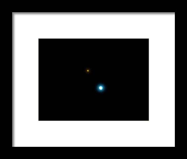 17 Cygni Framed Print featuring the photograph 17 Cygni Binary Star System by Damian Peach