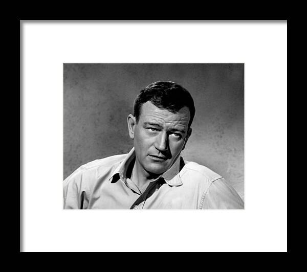 classic Framed Print featuring the photograph John Wayne by Retro Images Archive