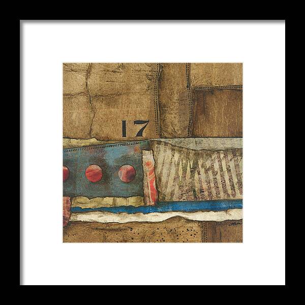 Collage Framed Print featuring the mixed media 17 Straights in the River by Laura Lein-Svencner