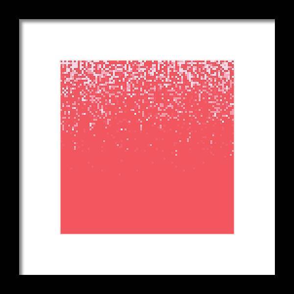 Abstract Framed Print featuring the digital art Pixel Art #175 by Mike Taylor