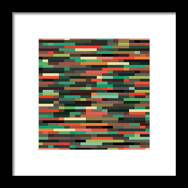 Abstract Framed Print featuring the digital art Geometric #18 by Mike Taylor