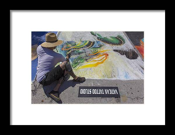 Florida Framed Print featuring the photograph Lake Worth Street Painting Festival #19 by Debra and Dave Vanderlaan