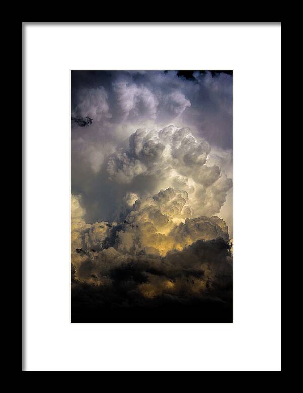 Kearney Nebraska Framed Print featuring the photograph Late Afternoon Nebraska Thunderstorms #14 by NebraskaSC