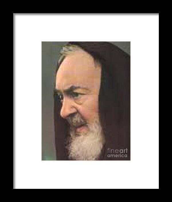 Prayer Framed Print featuring the photograph Padre Pio #19 by Archangelus Gallery