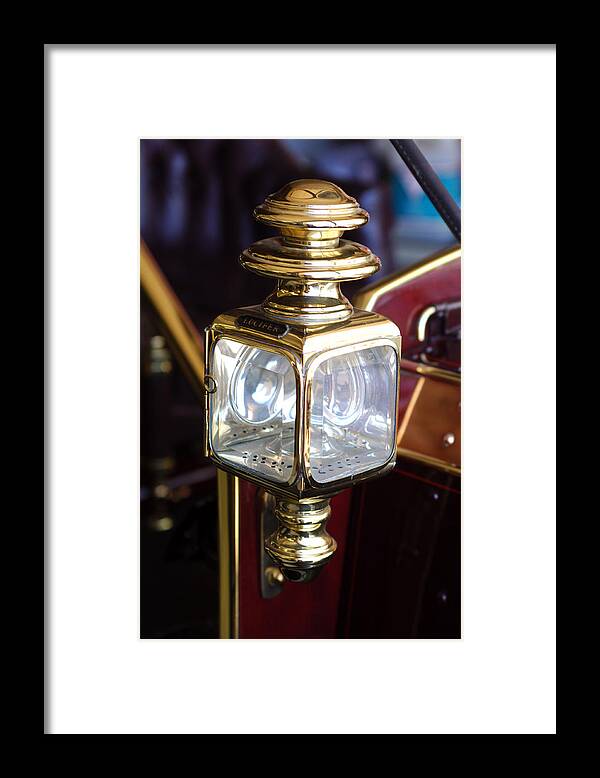 1907 Panhard Et Levassor Lamp Framed Print featuring the photograph 1907 Panhard et Levassor Lamp by Jill Reger