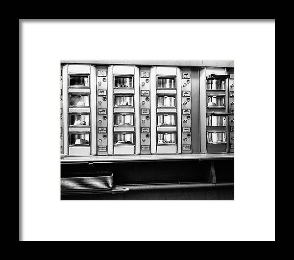 Photography Framed Print featuring the photograph 1920s 1930s 1940s 1950s Series Automat by Vintage Images