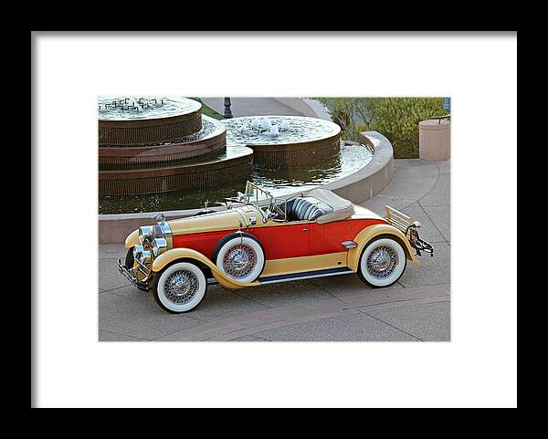 1927 Framed Print featuring the photograph 1927 Packard Eight Roadster by Steve Natale