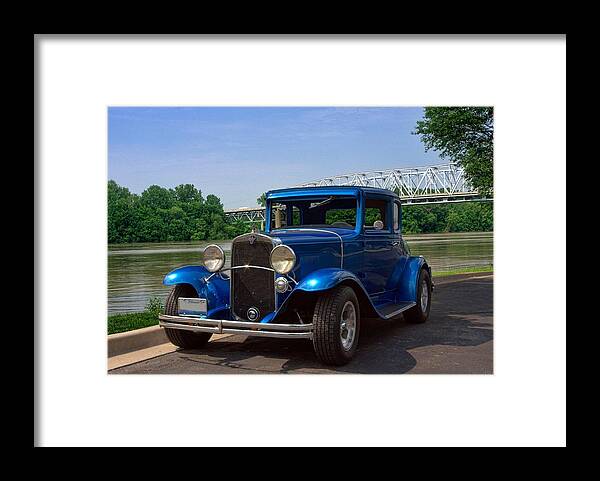 1929 Chevrolet Framed Print featuring the photograph 1929 Chevrolet Coupe Hot Rod by Tim McCullough