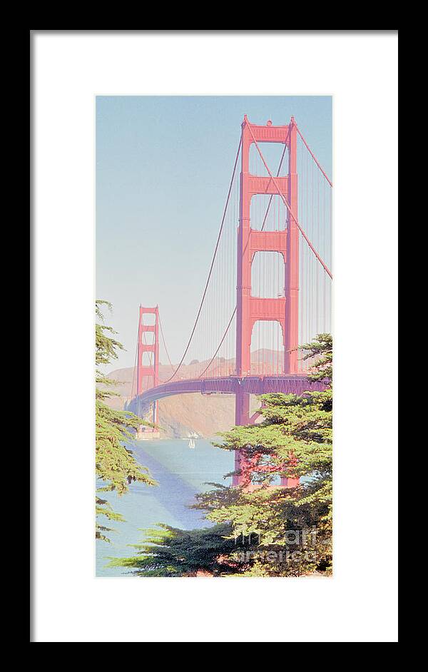Golden Gate Framed Print featuring the photograph 1930s Golden Gate by Nigel Fletcher-Jones