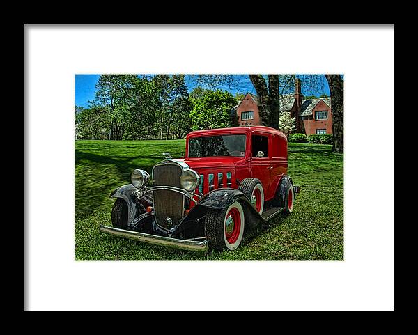 1932 Chevrolet Framed Print featuring the photograph 1932 Chevrolet Sedan Delivery Hot Rod by Tim McCullough