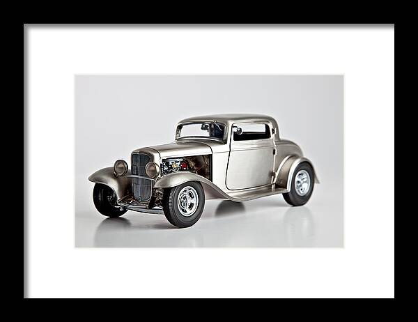 Car Framed Print featuring the photograph 1932 Ford 3 Window Coupe by Gianfranco Weiss