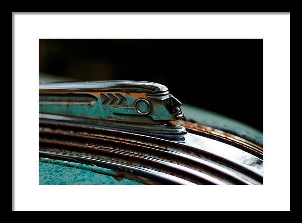 Classic Framed Print featuring the photograph 1937 Pontiac 224 Hood Ornament by Trever Miller
