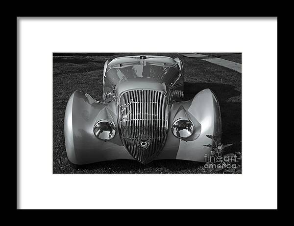 1938 Peugeot 402 Darl'mat Roadster Framed Print featuring the photograph 1938 Peugeot Roadster by Dennis Hedberg