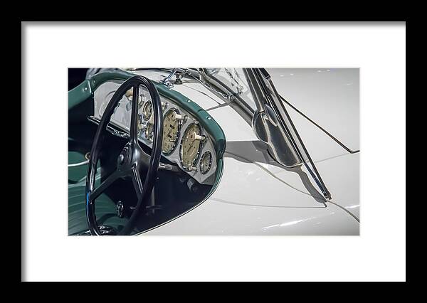 1939 Frazer Nash/bmw Model 328 Framed Print featuring the photograph 1939 Frazer Nash/BMW Dash by Roger Mullenhour